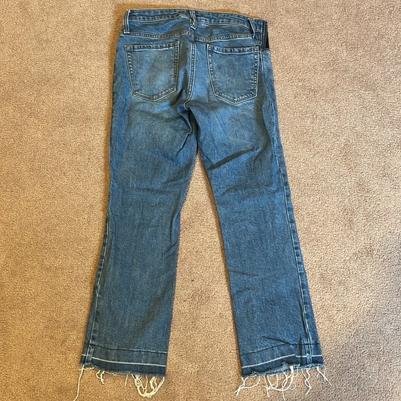 Isabel maternity, ankle length, straight leg, raw hem maternity jeans - Picture 5 of 5